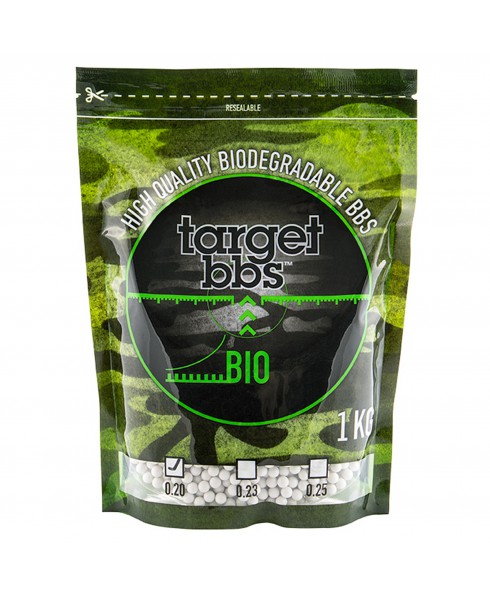 Pallini Softair 6mm Biodegradabili 0,20g Target BBS - Busta 1 kg