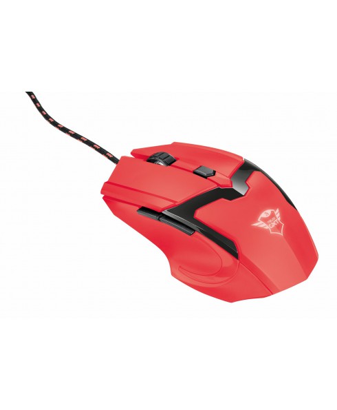 Mouse Rosso Gioco di Precisione Gaming Spectra GXT 101-SR Logo Luminoso Colorato