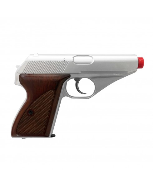 Pistola Mauser Silver a Green Gas in Abs HG 106S per Softair Walther Keymore
