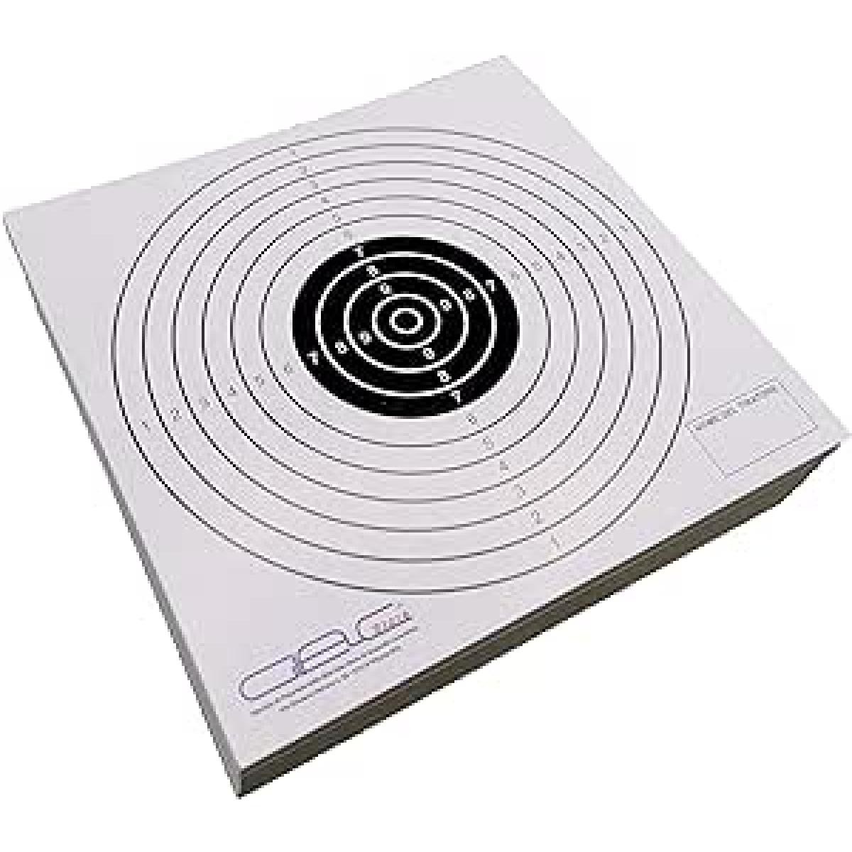 Set da 25 Bersagli in Cartoncino 14x14 cm Quadrato T1 con Nome del Tiratore per Bersaglio da Gara Competizione Softair