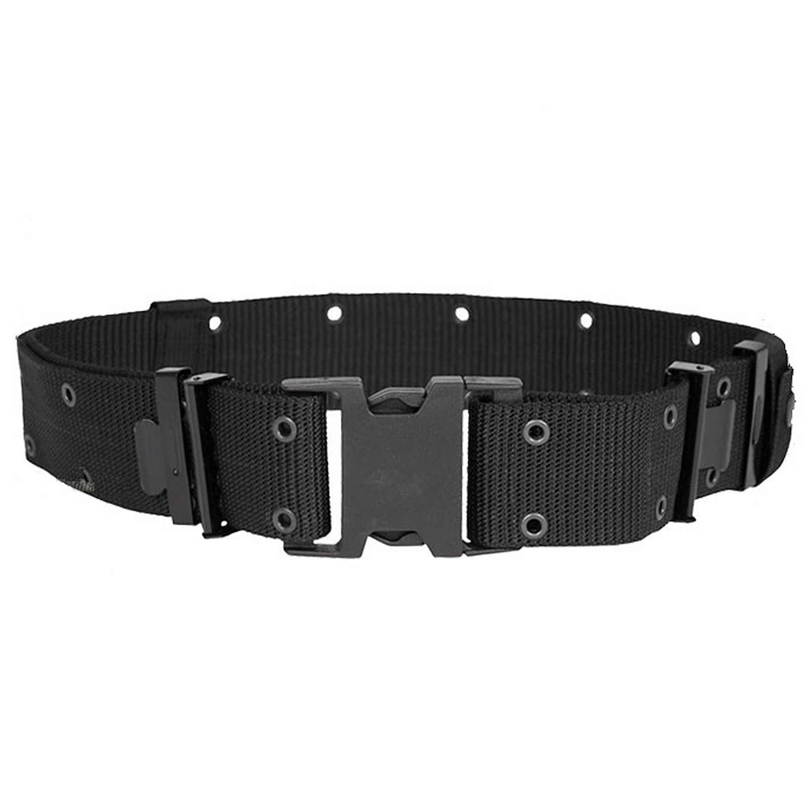Cinturone Nero Militare Tattico per Softair Esercito in cordura Sgancio Rapido