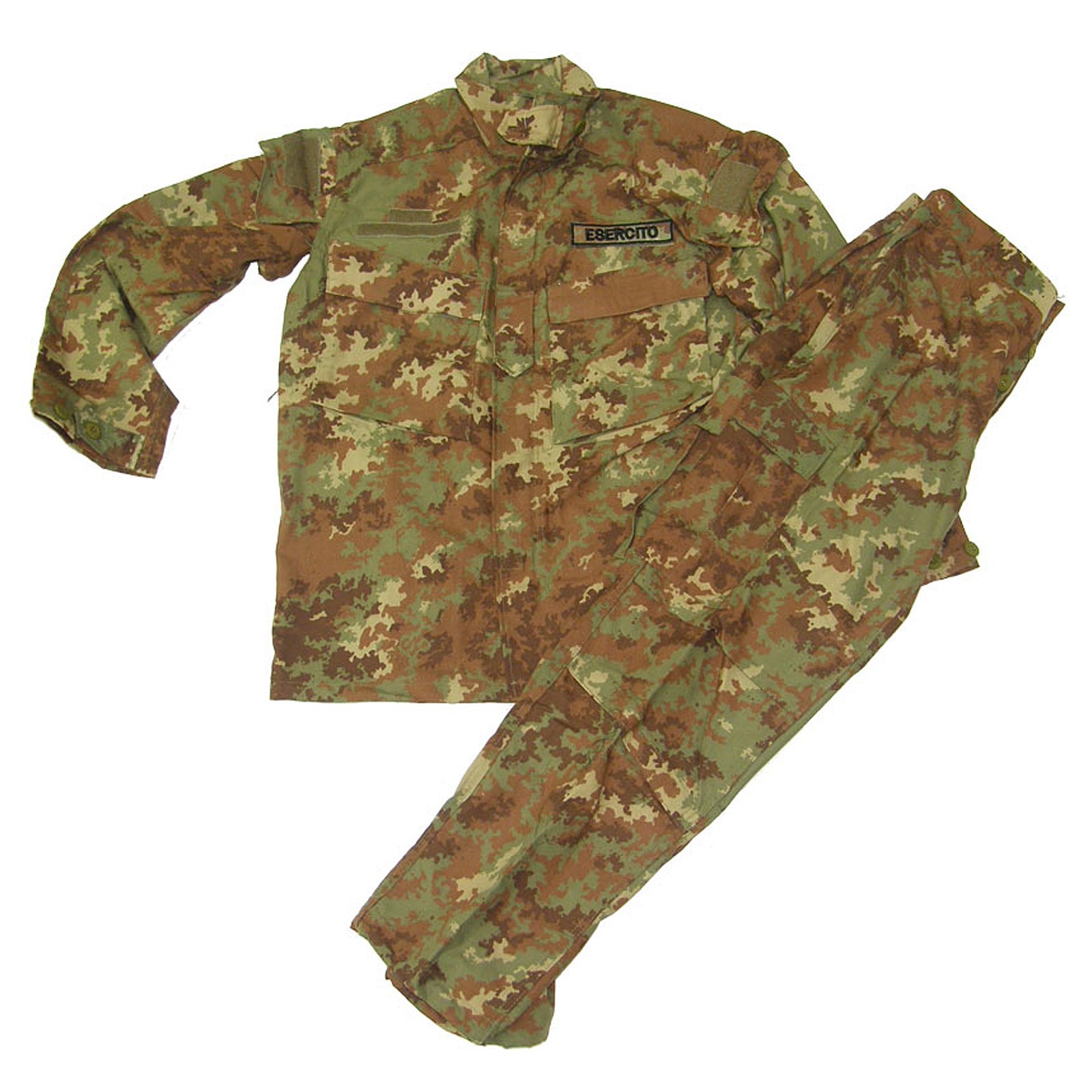 Fratelliditalia.org Camicia Militare Uomo Mimetica Policroma - Esercito Italiano Originale - Manica 3/4